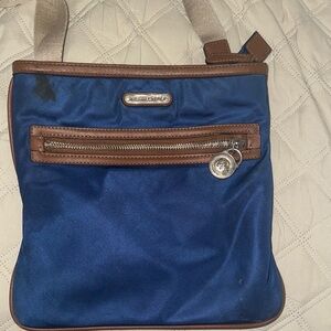 Michael Kors Navy and Brown Messenger Bag messenger bag
